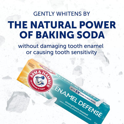 ARM & HAMMER Bright & Strong Truly Radiant Toothpaste, Crisp Mint 4.3 oz (Pack of 12)