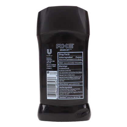 Axe Dry Antiperspirant Deodorant Stick, Anarchy, 2.7 Ounce (Pack of 4)
