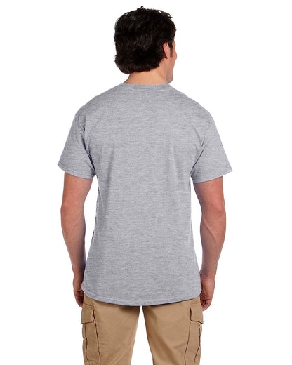 FOL Men's 5 oz. HD Cotton T-Shirt-ATHLETIC HEATHER/CHARCOAL GREY-M-4 Pack