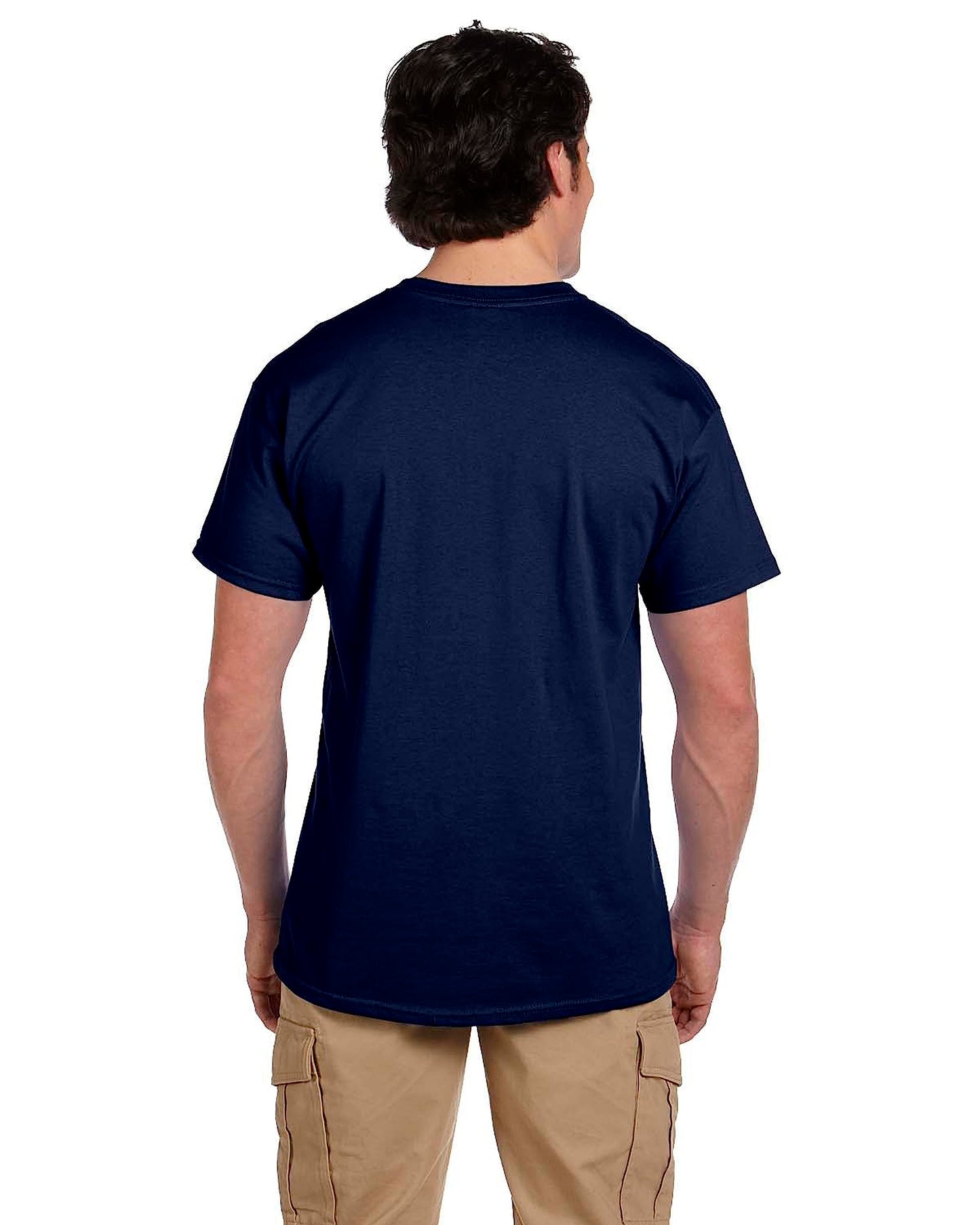 Fruit of the Loom 5 oz. 100% Heavy Cotton HD T-Shirt (3931), Navy, 2XL