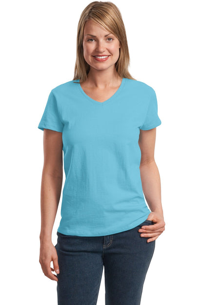 Hanes Women's ComfortSoft Relaxed Fit V-Neck T-Shirt - Deep Royal, XL