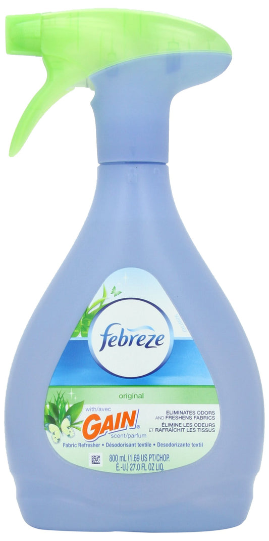 Febreze Fabric Spray, Unstopables Touch Fabric Refresher Spray, Odor Eliminator for Strong Odor, Fresh & Paradise, 16.9 Oz (2 Count)