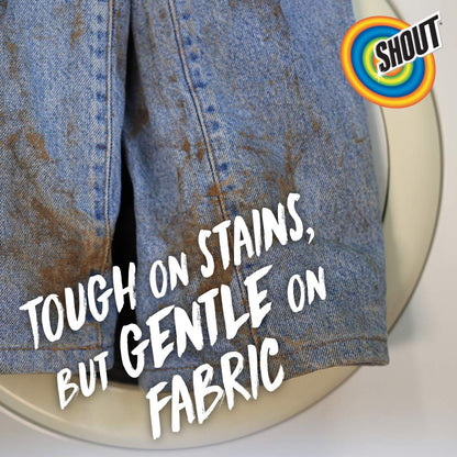 Shout Active Enzyme Laundry Stain Remover Spray for Clothes, Triple-Acting Formula Clings, Penetrates, and Lifts Tough & Everyday Stains - Prewash Refill 60oz (1.7L)