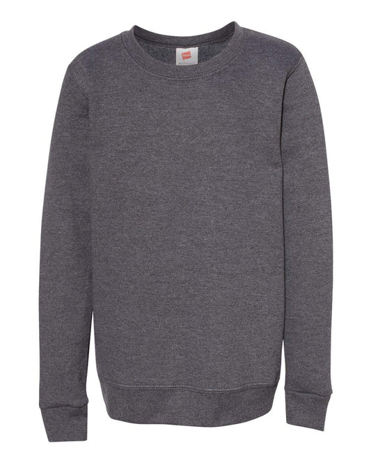 Hanes Boys Dyed Crew Neck T-shirts B213BG, L, Black/Grey (Pack of 3)
