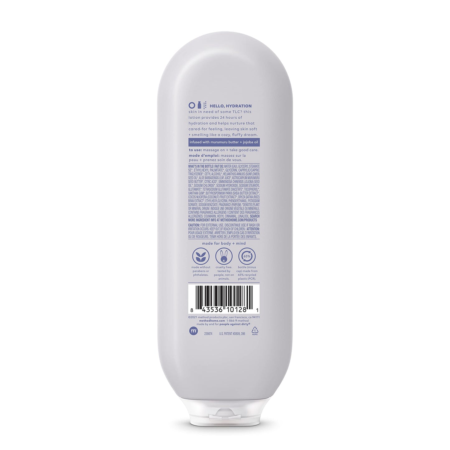 Method Daily Lotion, Simply Nourish, Plant-Based Moisturizer for 24 Hours of Hydration, 13.5 fl oz (Pack of 1)