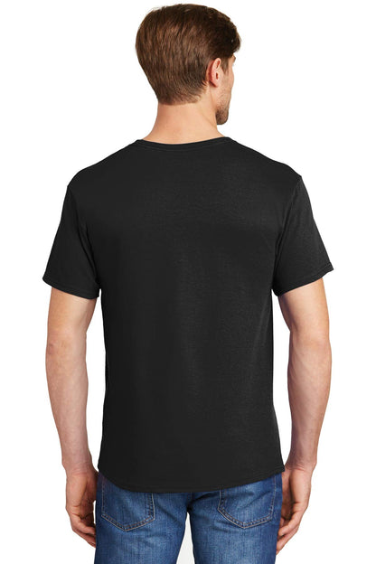 Hanes Classics Men's Traditional Fit Dyed Black Crewneck Undershirt