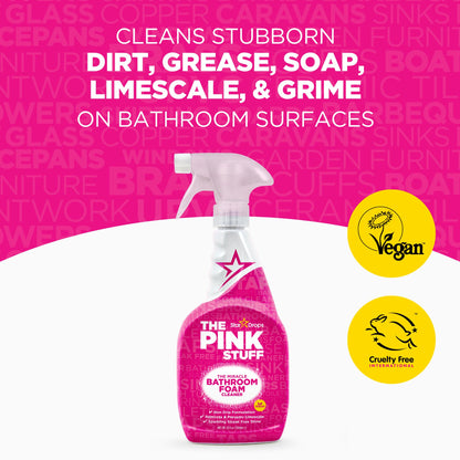 Stardrops - The Pink Stuff - The Miracle Cleaning Paste, Multi-Purpose Spray, And Bathroom Foam 3-Pack Bundle