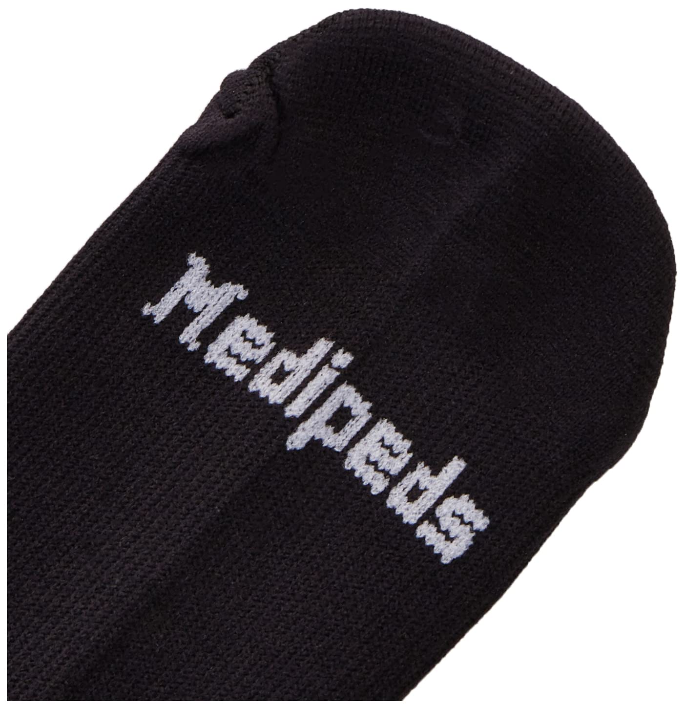 MediPeds mens 4 Pack Mild Compression Over the Calf athletic socks, Black, Shoe Size (M7-12, W10-13) US