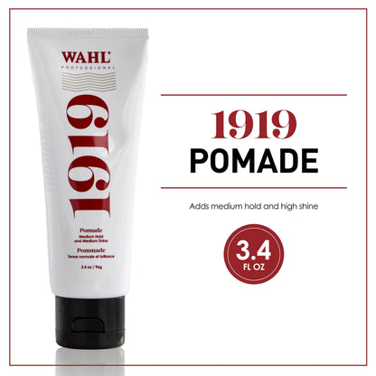 Wahl Professional - 1919 Hair Pomade for Men and Women - Water-Based Hair Styling Product - Travel Size - 3.4 oz