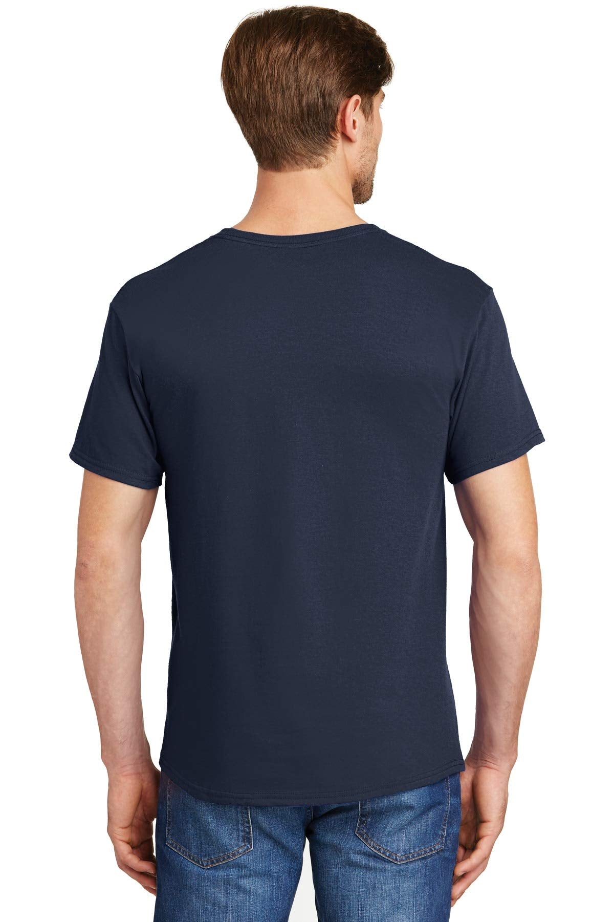 byHanes Hanes Men's FreshIQ Crew T-Shirt 6 Pack (Navy, Small)