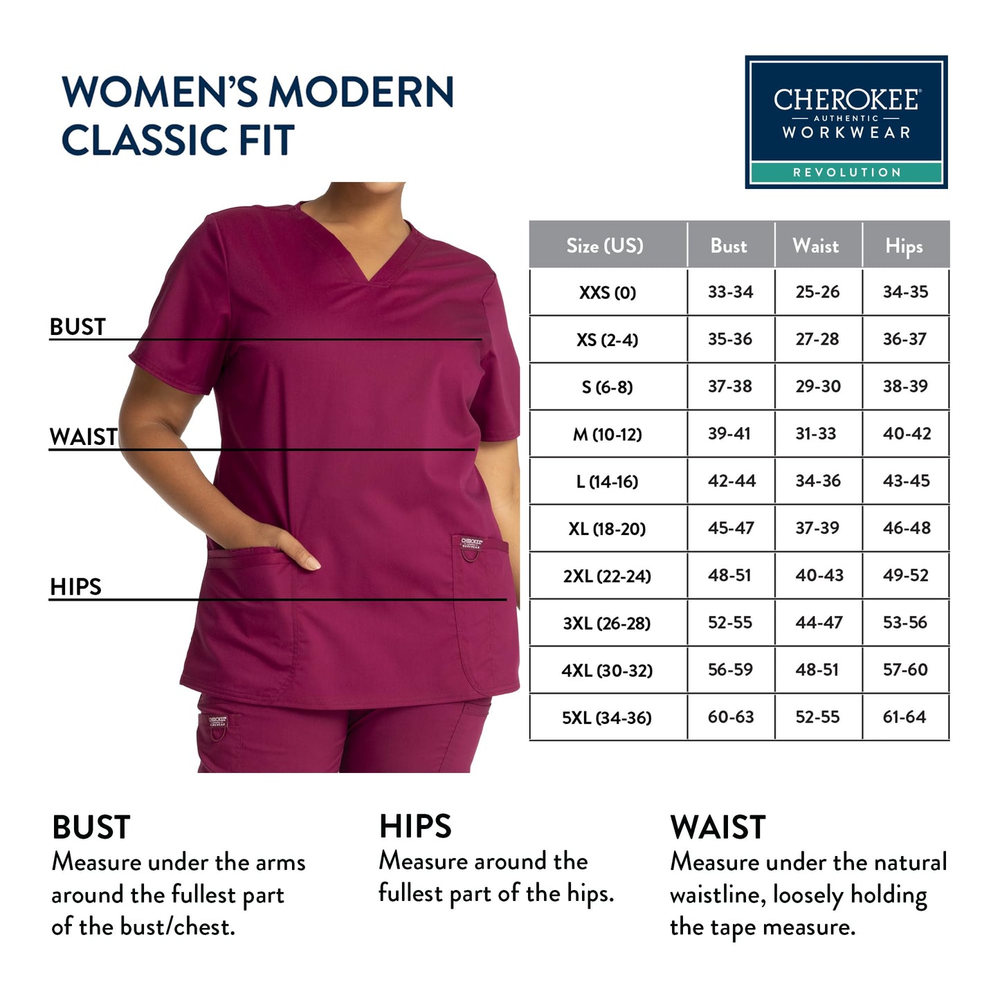 Cherokee Women's V-Neck Top, Wine, XX-Small