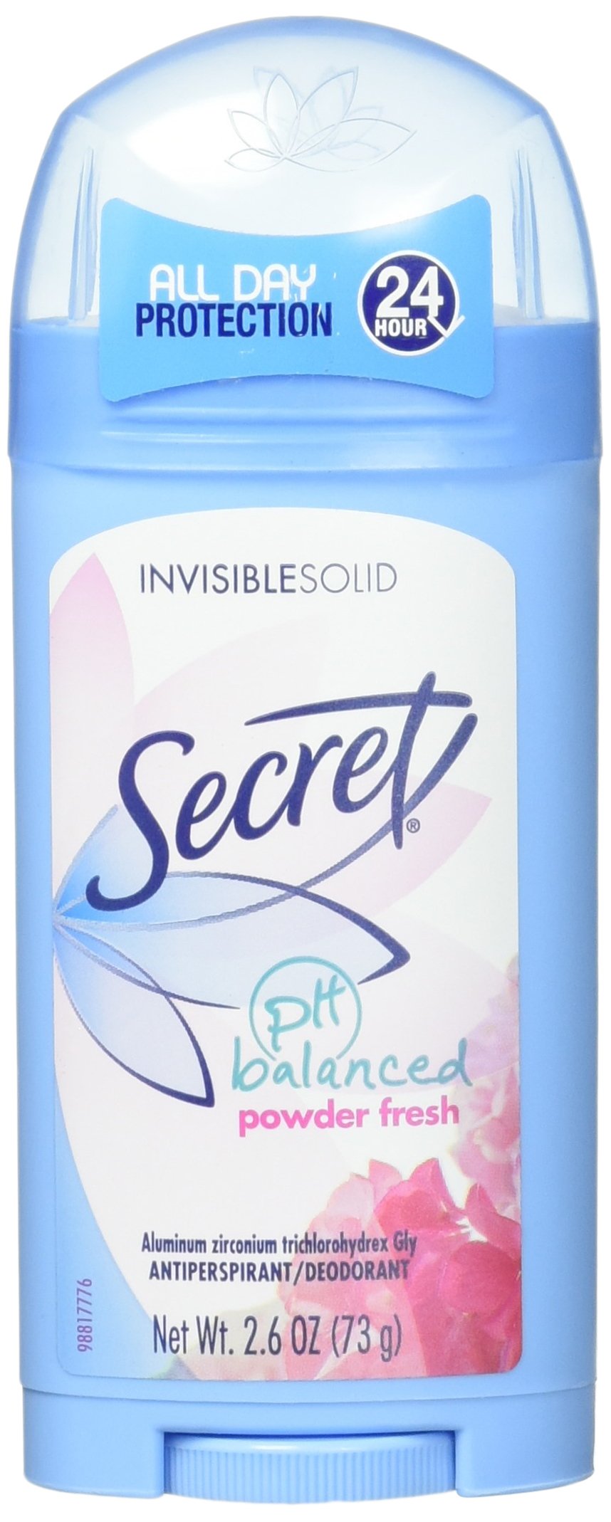Secret Invisible Solid Powder Fresh Scent Antiperspirant & Deodorant 2.6 Oz (Pack of 8)