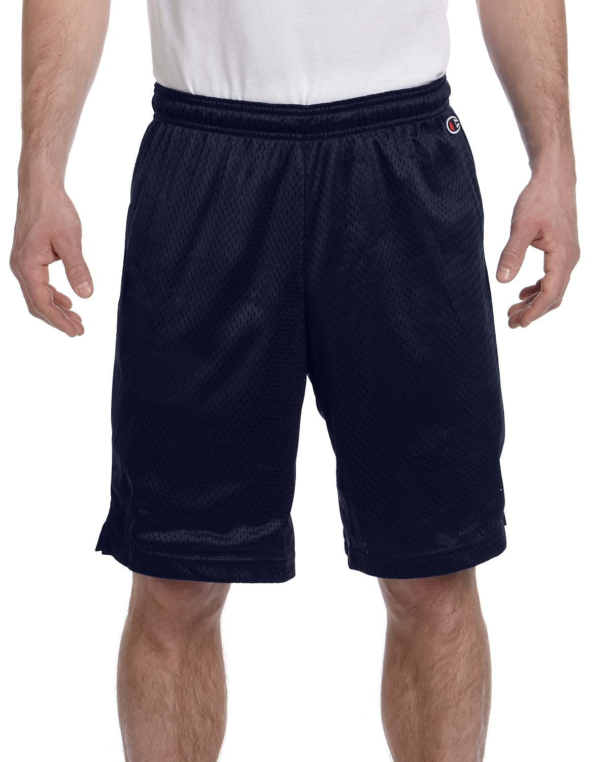 Champion mens Polyester Mesh Short, Navy, Large