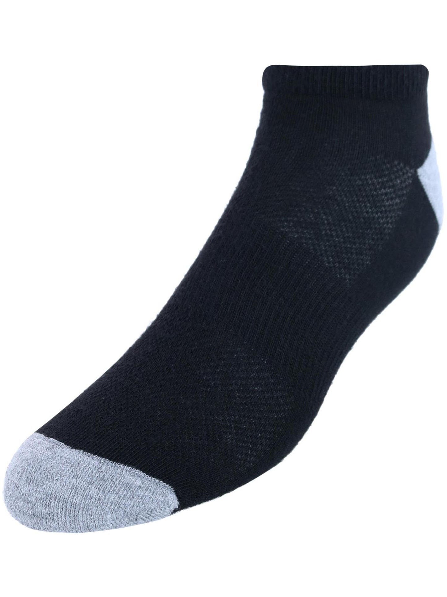 Hanes mens X-temp Lightweight Low Cut Socks, 12-pair Pack Casual Sock, Black, 6 12 US