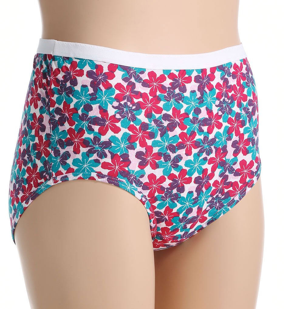 Fruit of the Loom Women's Fit for Me Plus Size Cotton Brief Panties - 3 Pack 3DBRASP, Assorted, 13