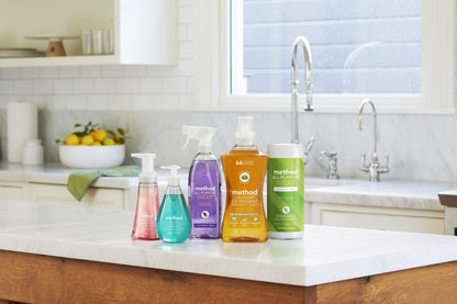 Method Glass Cleaner Spray, Mint, Ammonia Free & Plant-Based Solution, Mirror & Window Cleaner - Great for Indoor & Outdoor Glass Surfaces, 28 oz Spray Bottles (Pack of 8)