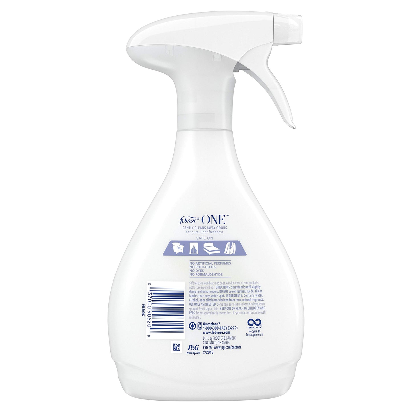 Febreze One Fabric Refresher, Lemongrass & Ginger, 16.9 Fluid Ounce