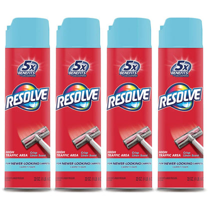 Resolve High Traffic Carpet Foam Cleaner, Carpet Cleaner, Cleans Freshens Softens & Removes Stains, 22 oz Can