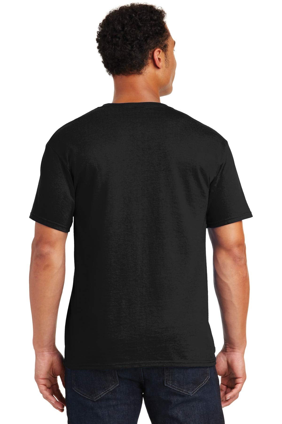 Jerzees Mens DRI-POWER Active Short Sleeve Crew T-Shirt, JZ29MR, 3X, Black