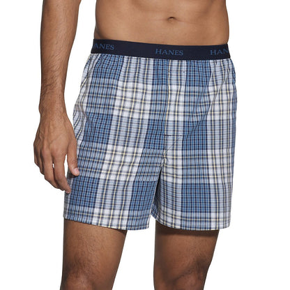 Hanes Classics Men's TAGLESS Boxer with Comfort Flex Waistband 5-Pack XL Black