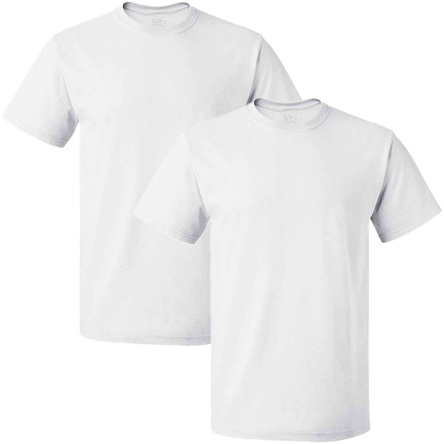 Fruit of the Loom Men's Lightweight Cotton Tees (Short & Long Sleeve), Crew-2 Pack-Heather Grey, XX-Large