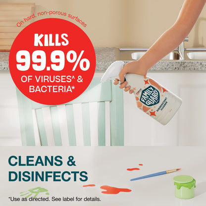 FAMILYGUARD Brand Disinfectant Spray Trigger & Multi Surface Cleaner, Antibacterial Spray, Expertly Formulated for Use In Homes with Children & Pets, Citrus Scent, 32 oz (Pack of 3)