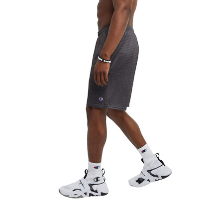 Champion 3.7 oz. Mesh Short with Pockets (81622) Granite Heather, XL