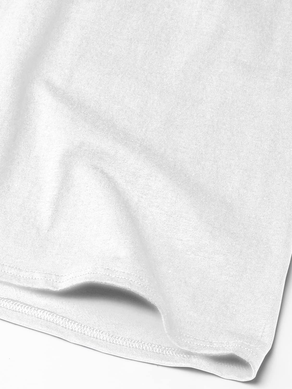 Hanes Men's 4Pack Crew Neck Tagless White Undershirts Crewneck T-Shirts, 5XL