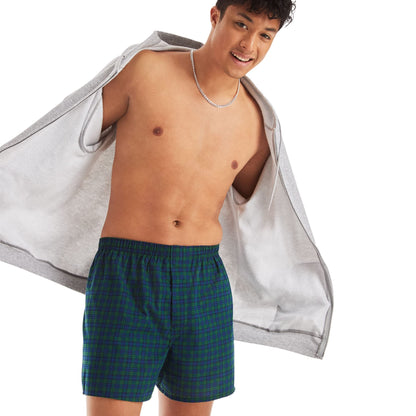 Hanes Men's TAGLESS® Tartan Boxers with Comfort Flex® Waistband 5-Pack