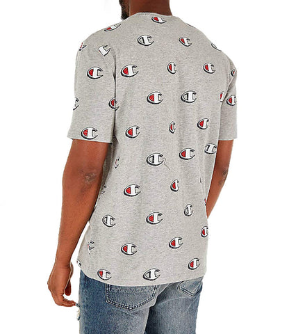 Champion Men's Heritage Tee, MULTI SCALE SCRIPT BLACK, Medium