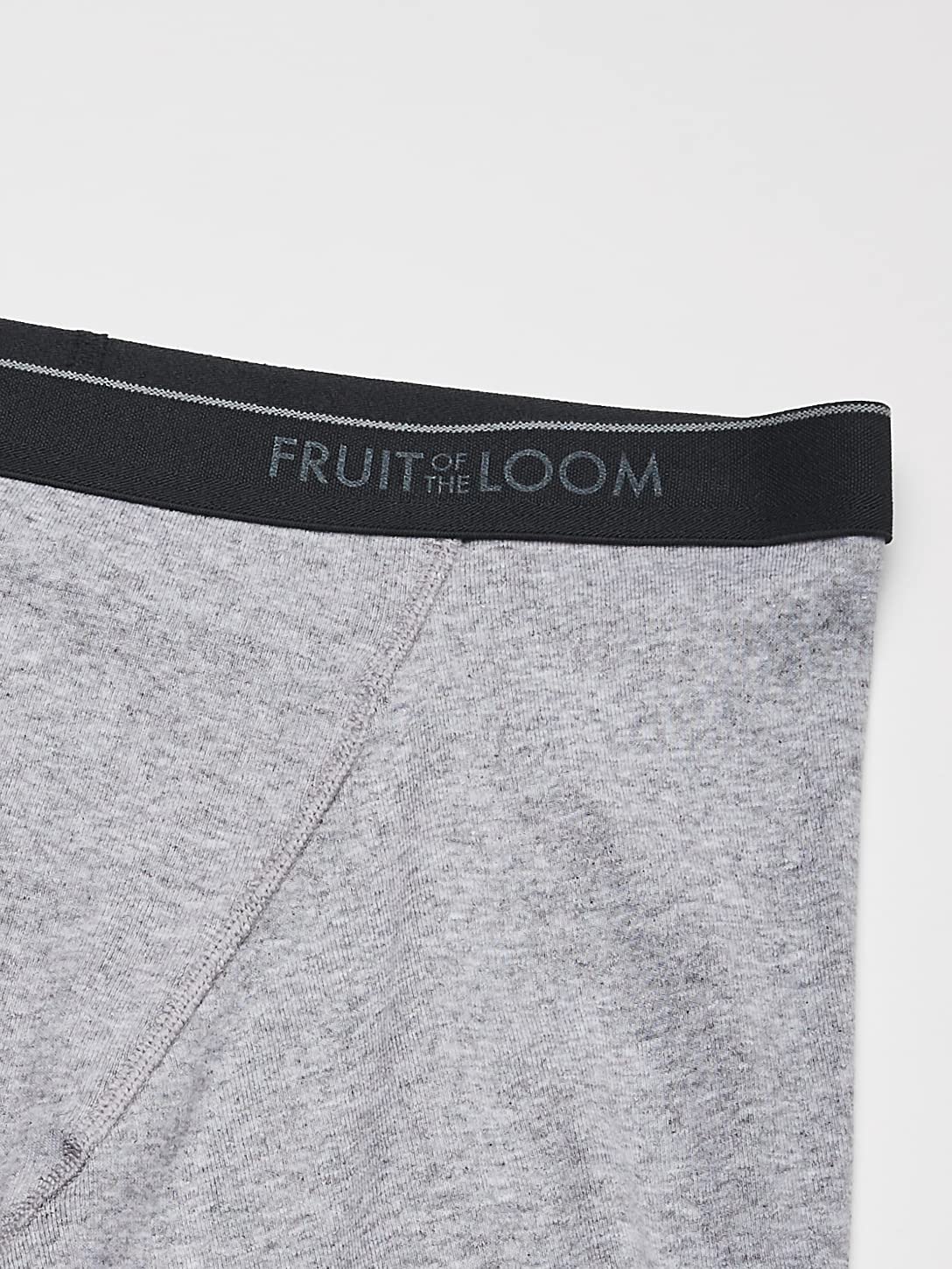 Fruit of the Loom Men's Low Rise Boxer Brief, Tonal Grey, X-Large(Pack of 4)