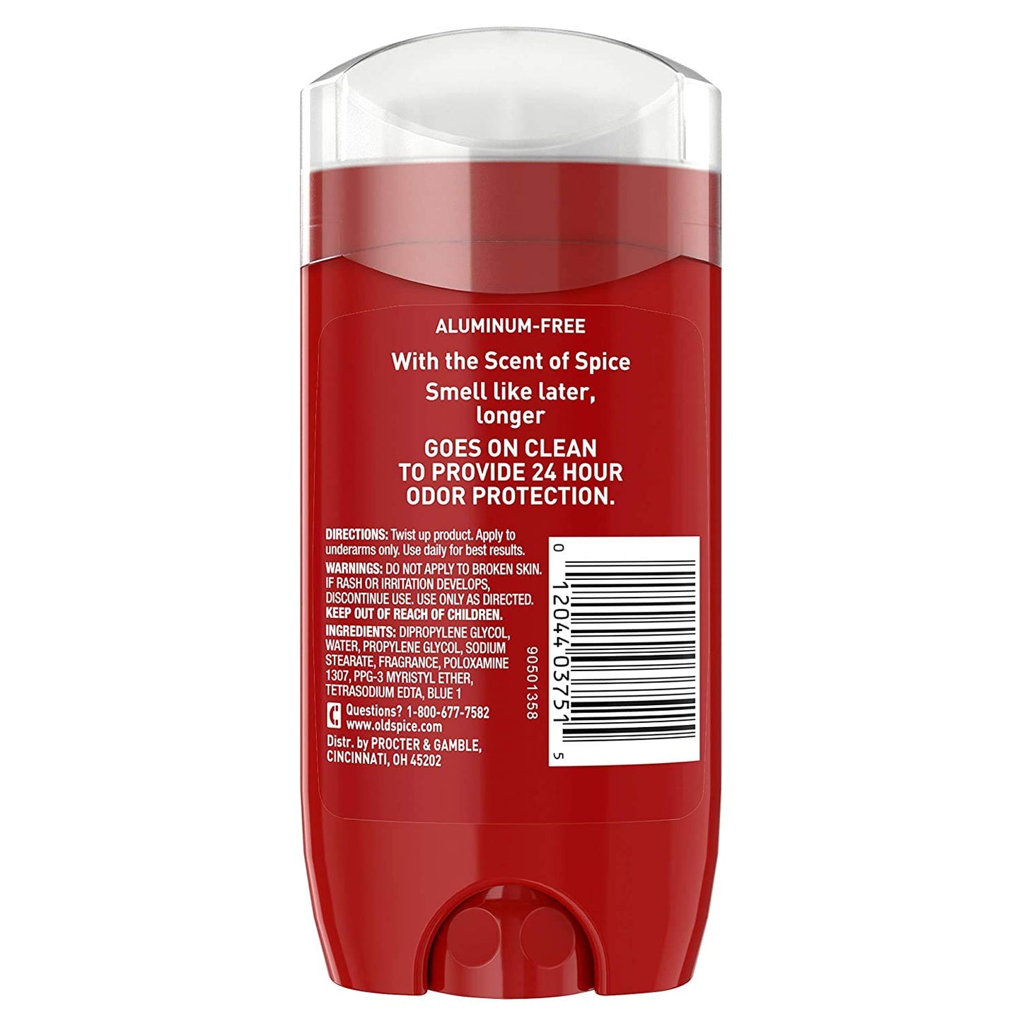 Old Spice Red Collection After Hours Scent Deodorant for Men, 3.0 oz, Pack of 3