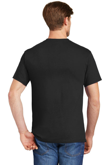 Hanes Mens 6.1 oz. Tagless ComfortSoft Pocket T-Shirt H5590 -BLACK 3XL