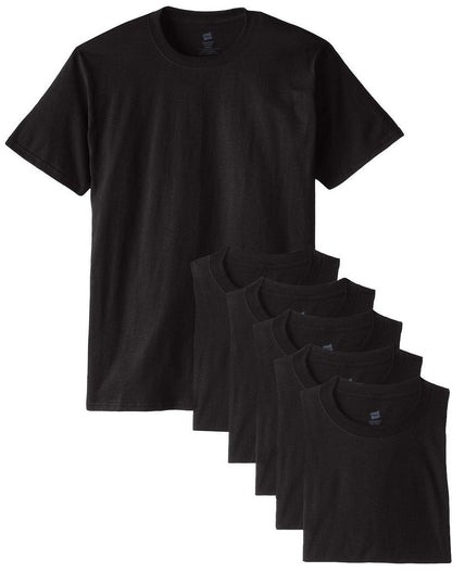 Hanes Men's Tagless ComfortSoft Crewneck T-Shirt (Pack Of 5) (White, Small (Chest 34"-36"))