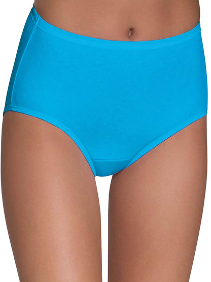 Fruit of the Loom Women's Covered Waistband 6 count (Pack of 1)