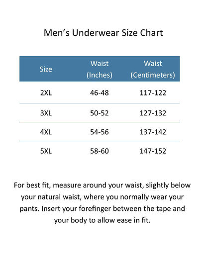 Fruit of the Loom Mens 4-Pack Printed Woven Boxers - Extended Sizes, 3XL