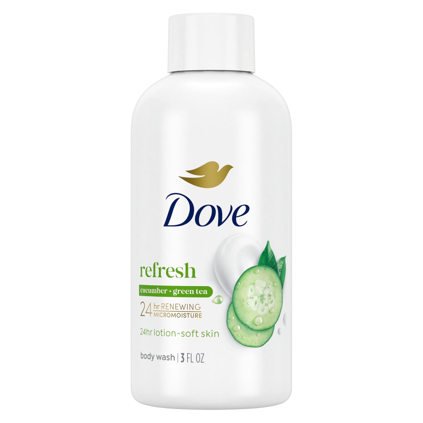Dove Go Fresh Nourishing Body Wash, Cucumber and Green - 33.8 Fl Oz / 1L x 2 Pack