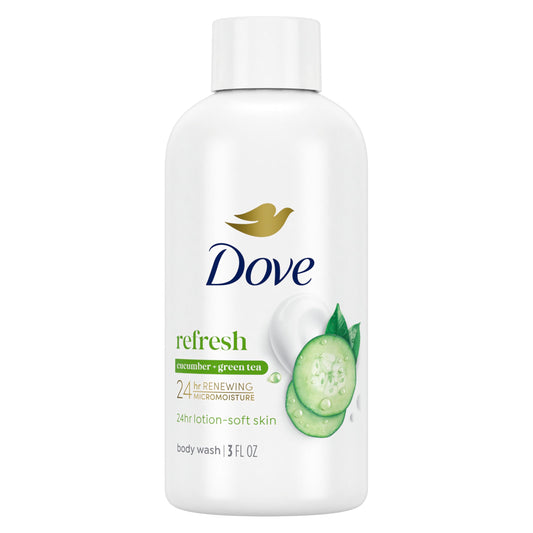Dove Go Fresh Nourishing Body Wash, Cucumber and Green - 33.8 Fl Oz / 1L x 2 Pack