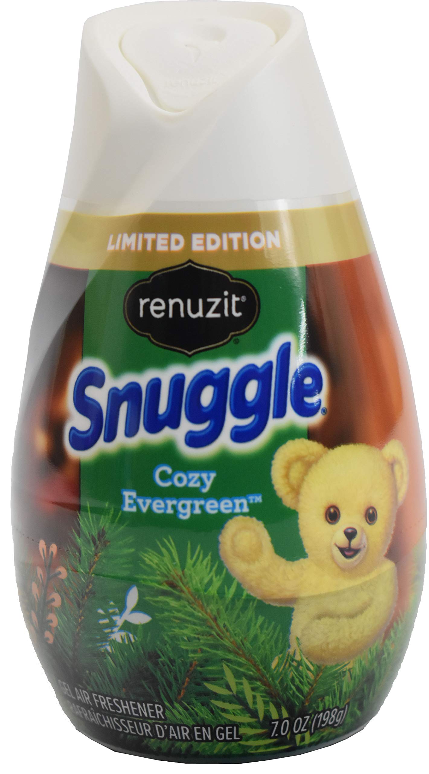 Set of 6 RENUZIT Gel Air Freshers - Great for Home and Work! Bring in the Holiday Smells to your House! (6, Snuggle Cozy Evergreen)