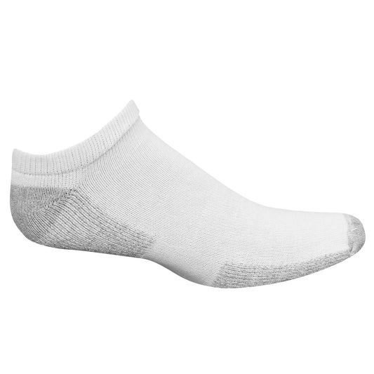 Fruit of the Loom Men Value 10 Pair Pack Socks, No Show-White (10 Pack), 6-12