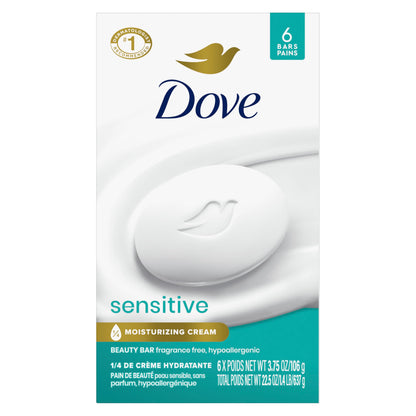 Dove Bar Soap for Sensitive Skin 3.15 oz (Pack of 4)