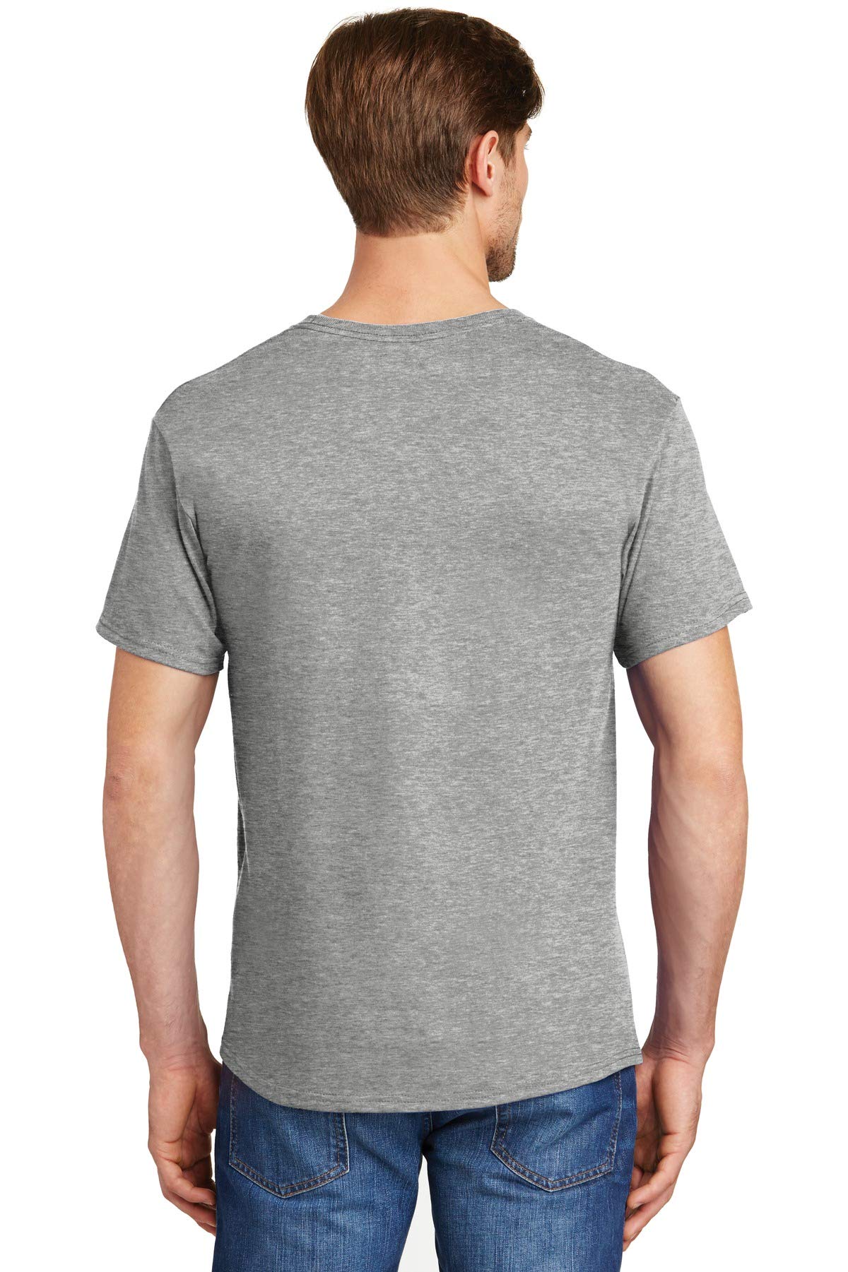 Hanes Men's Tagless Comfortsoft Crewneck T-shirt (Pack of 5) (Small, Grey)