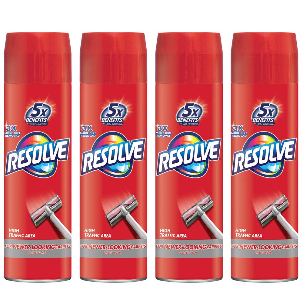 Resolve High Traffic Carpet Foam Cleaner, Carpet Cleaner, Cleans Freshens Softens & Removes Stains, 22 oz Can