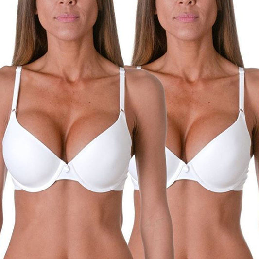 Maidenform Female Fit Tailored Tshirt Bra, White, 38D