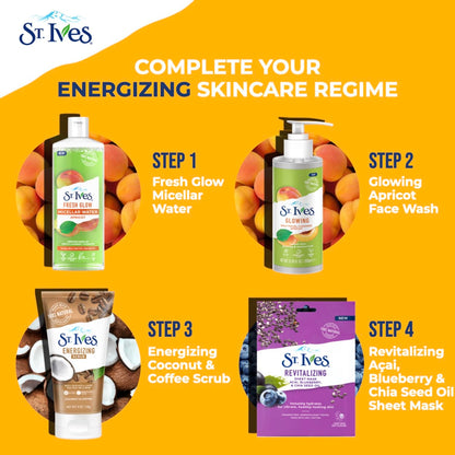 St. Ives Scrub Coconut & Coffee Energizing 6 Ounce (Pack of 2)