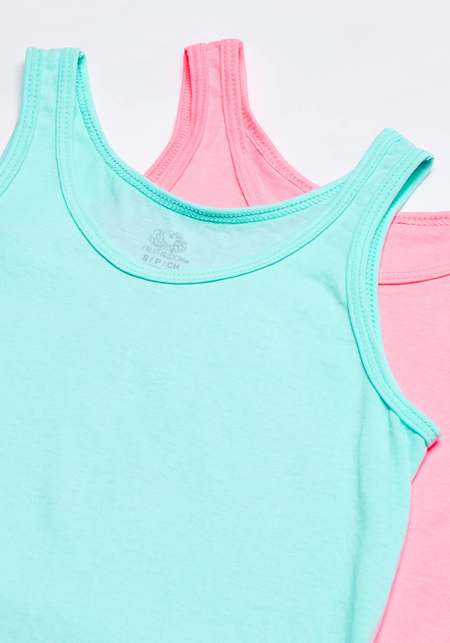 Fruit of the Loom Girls' Big Assorted Tank (Pack of 5), assorted/jersey, 2T/3T