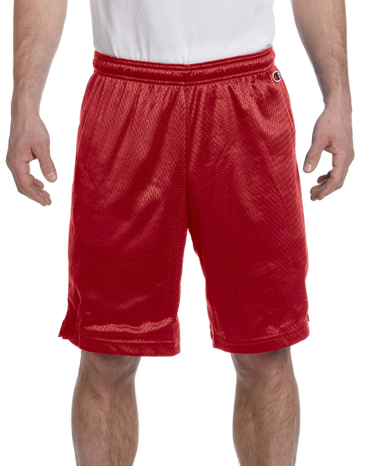 Champion mens Polyester Mesh Short, Navy, Large