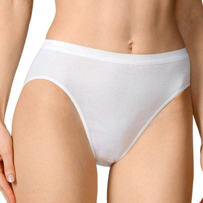 Hanes Cotton Hi-Cut White Panties 7 Pack (6, White)