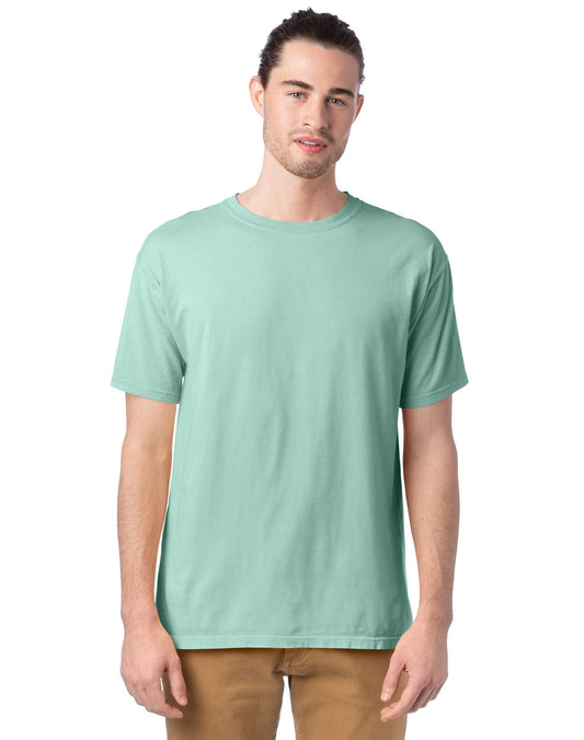 Hanes Mens Big ComfortWash Garment Dyed Short Sleeve Tee, 2XL, Honeydew