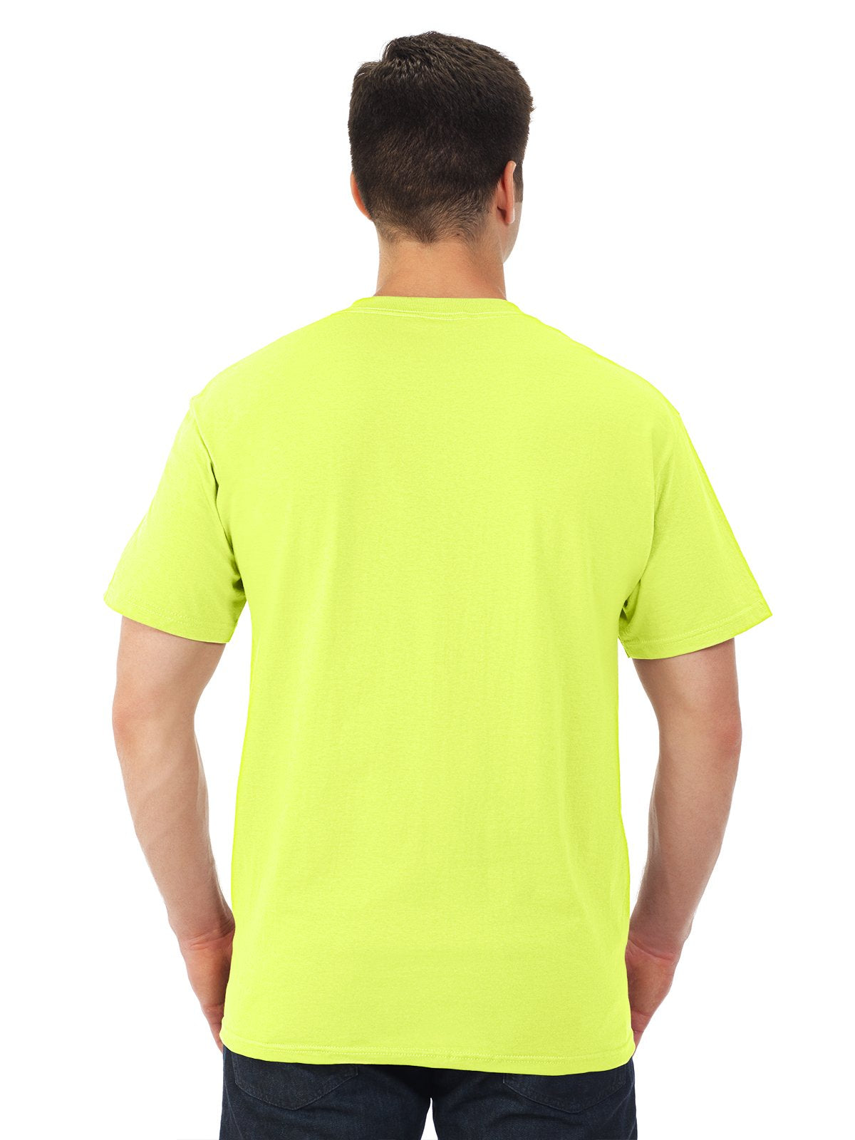Fruit of the Loom Mens 5 oz. Heavy Cotton HD Pocket T-Shirt (3931P) -Khaki -M